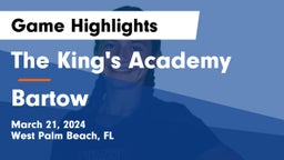 The King's Academy vs Bartow  Game Highlights - March 21, 2024