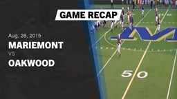 Recap: Mariemont  vs. Oakwood  2015
