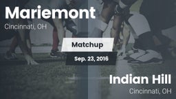 Matchup: Mariemont High vs. Indian Hill  2016