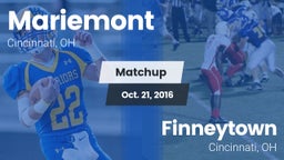 Matchup: Mariemont High vs. Finneytown  2016