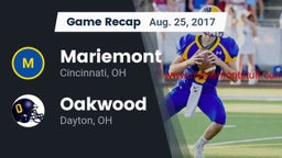 Recap: Mariemont  vs. Oakwood  2017
