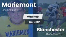 Matchup: Mariemont High vs. Blanchester  2017
