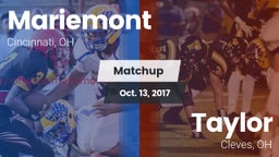Matchup: Mariemont High vs. Taylor  2017