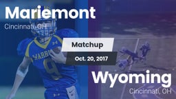 Matchup: Mariemont High vs. Wyoming  2017