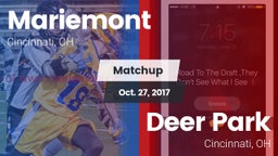 Matchup: Mariemont High vs. Deer Park  2017
