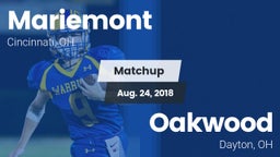 Matchup: Mariemont High vs. Oakwood  2018