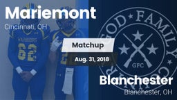 Matchup: Mariemont High vs. Blanchester  2018