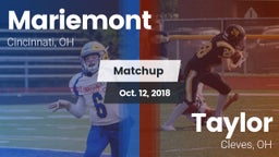 Matchup: Mariemont High vs. Taylor  2018