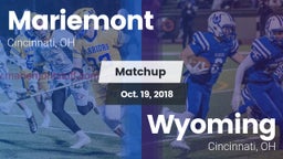 Matchup: Mariemont High vs. Wyoming  2018
