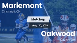 Matchup: Mariemont High vs. Oakwood  2019