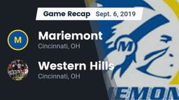 Recap: Mariemont  vs. Western Hills  2019
