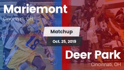Matchup: Mariemont High vs. Deer Park  2019