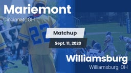 Matchup: Mariemont High vs. Williamsburg  2020