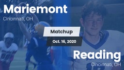 Matchup: Mariemont High vs. Reading  2020