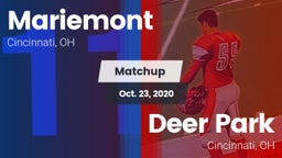 Matchup: Mariemont High vs. Deer Park  2020