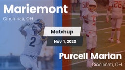 Matchup: Mariemont High vs. Purcell Marian  2020