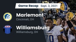 Recap: Mariemont  vs. Williamsburg  2021
