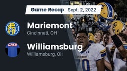 Recap: Mariemont  vs. Williamsburg  2022