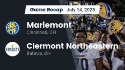 Recap: Mariemont  vs. Clermont Northeastern  2023