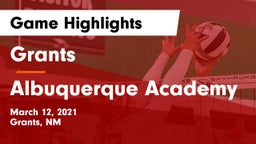 Grants  vs Albuquerque Academy  Game Highlights - March 12, 2021
