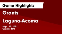 Grants  vs Laguna-Acoma  Game Highlights - Sept. 25, 2021