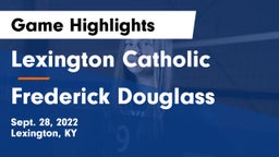 Lexington Catholic  vs Frederick Douglass Game Highlights - Sept. 28, 2022