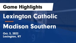Lexington Catholic  vs Madison Southern  Game Highlights - Oct. 3, 2022