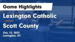 Lexington Catholic  vs Scott County  Game Highlights - Oct. 12, 2023