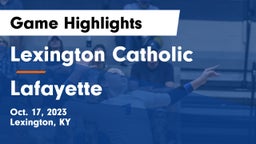 Lexington Catholic  vs Lafayette  Game Highlights - Oct. 17, 2023