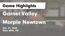 Garnet Valley  vs Marple Newtown  Game Highlights - Oct. 21, 2020
