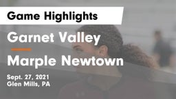 Garnet Valley  vs Marple Newtown  Game Highlights - Sept. 27, 2021