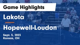Lakota vs Hopewell-Loudon  Game Highlights - Sept. 5, 2023