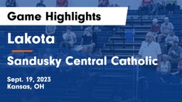 Lakota vs Sandusky Central Catholic Game Highlights - Sept. 19, 2023