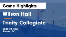 Wilson Hall  vs Trinity Collegiate Game Highlights - Sept. 20, 2022