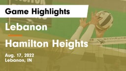 Lebanon  vs Hamilton Heights  Game Highlights - Aug. 17, 2022