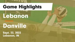 Lebanon  vs Danville  Game Highlights - Sept. 22, 2022