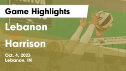 Lebanon  vs Harrison  Game Highlights - Oct. 4, 2023