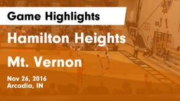 Hamilton Heights  vs Mt. Vernon  Game Highlights - Nov 26, 2016