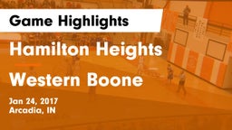 Hamilton Heights  vs Western Boone  Game Highlights - Jan 24, 2017