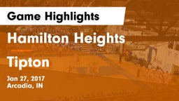 Hamilton Heights  vs Tipton  Game Highlights - Jan 27, 2017