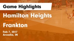 Hamilton Heights  vs Frankton  Game Highlights - Feb 7, 2017