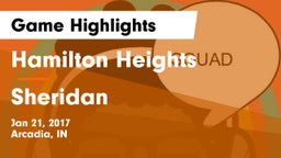 Hamilton Heights  vs Sheridan  Game Highlights - Jan 21, 2017