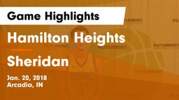 Hamilton Heights  vs Sheridan  Game Highlights - Jan. 20, 2018
