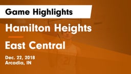 Hamilton Heights  vs East Central  Game Highlights - Dec. 22, 2018