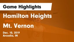 Hamilton Heights  vs Mt. Vernon  Game Highlights - Dec. 10, 2019