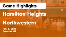 Hamilton Heights  vs Northwestern  Game Highlights - Jan. 5, 2024