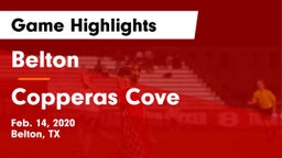 Belton  vs Copperas Cove  Game Highlights - Feb. 14, 2020
