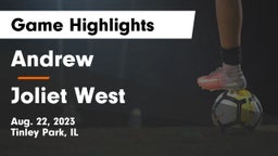 Andrew  vs Joliet West  Game Highlights - Aug. 22, 2023