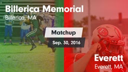Matchup: Billerica Memorial vs. Everett  2016