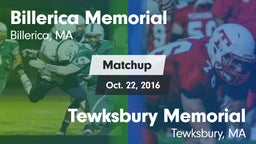Matchup: Billerica Memorial vs. Tewksbury Memorial 2016